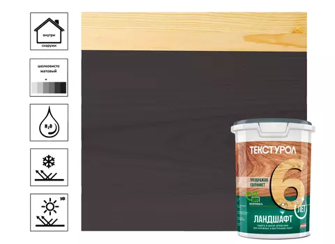 Средство деревозащитное Текстурол Ландшафт, 0,9 л палисандр