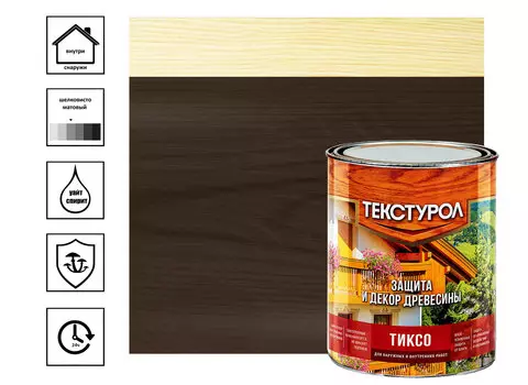 Средство деревозащитное Текстурол Тиксо 1 л, орех