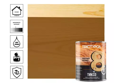 Средство деревозащитное Текстурол Тиксо 1 л, тик