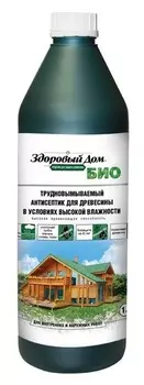 Средство деревозащитное Здоровый Дом БИО 1 кг, желто-зеленый