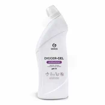 Средство щелочное для прочистки канализационных труб Digger-gel Professional