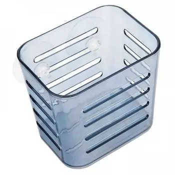 Стакан для ванной W6950 пластиковый, на присоске, голубой