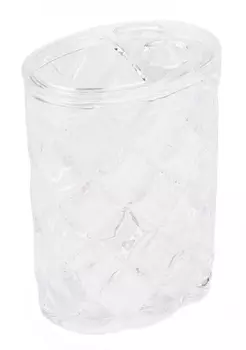 Стакан для зубных щеток Хрусталь PS0115CA-TBH пластик, прозрачный