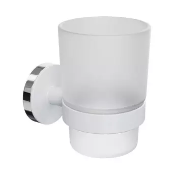 Стакан для зубных щеток "LORD" FORA белый