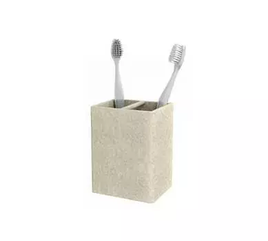 Стакан для зубных щеток настольный, STONE, NATURAL