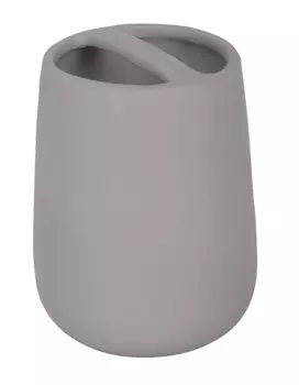 Стакан для зубных щеток Soft B4333A-3G керамика, серый