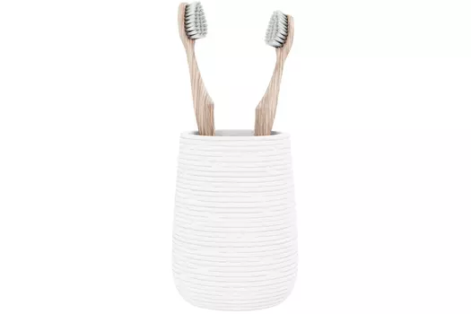 Стакан настольный, BRICKS, WHITE, полирезин