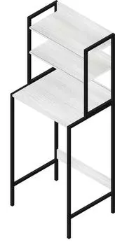 Стеллаж для хранения над стиральной машиной ПП Черный муар П04293