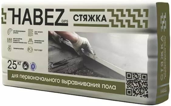 Стяжка пола Habez цементная 25кг