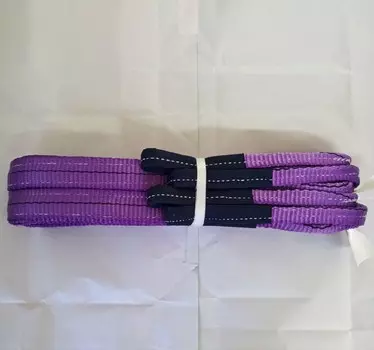 Строп СТП 1,0тх2,0м 0,300 кг, текстильный, ленточный , 2-х петлевой, 2 шт