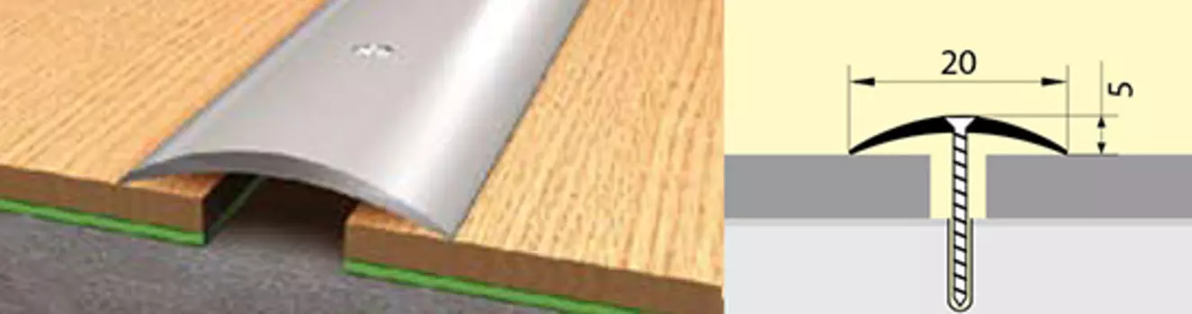 Стык 20 мм. 1,8 алюминий