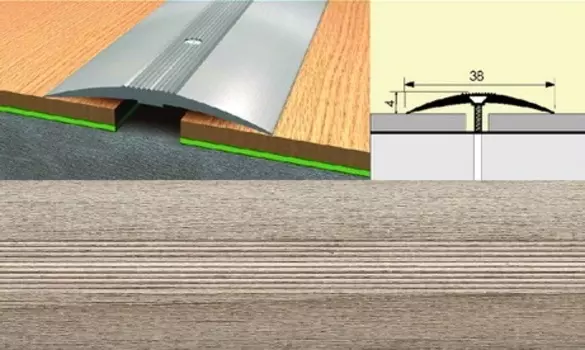 Стык 38 мм. 1,8 дуб дымчатый