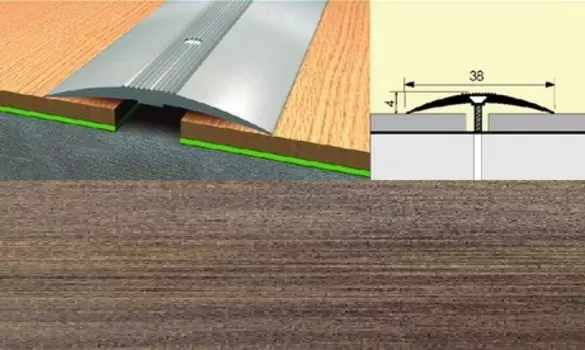 Стык 38 мм. 1,8 дуб сантана