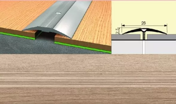 Стык универсальный 28мм 1,35 дуб жемчужный