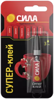 Супер-клей Сила Сверхпрочный SBL1-3 BL-1, 3гр