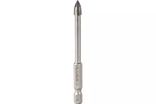 Сверло Rage by Vira по стеклу и керамике Quadro-X HEX 6 мм