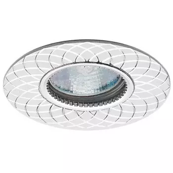 Светильник алюминиевый Stella 51 6 01 декоративный MR16, белый/хром