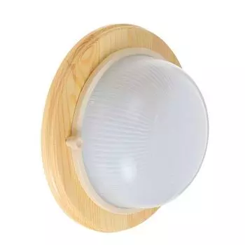 Светильник для бани и сауны круглый Termo 60 00 18, IP54 100Вт 1хЕ27, цвет береза