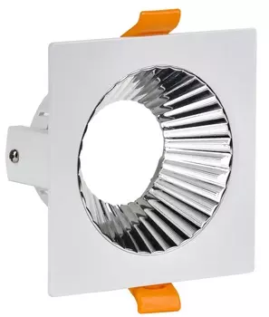 Светильник IEK 4109 встраиваемый поворотный GU10 белый/хром