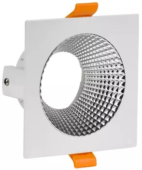 Светильник IEK 4110 встраиваемый поворотный GU10 белый/хром