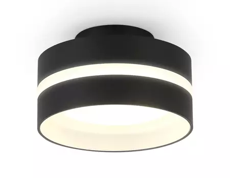 Светильник накладной AMBRELLA LIGHT SBK/FR GX53 D95х60 черный песок,белый матовый