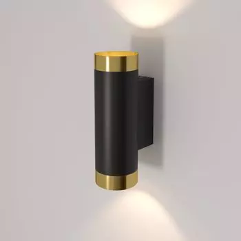 Светильник настенный светодиодный Poli MRL 1016 черный/золото