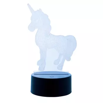 Светильник настольный 3D СТАРТ Единорог, сенсорный