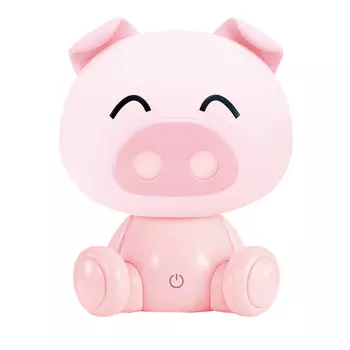 Светильник настольный Camelion KD-891 C14 Свинка розовая, светодиодный 3 Вт, сенсор