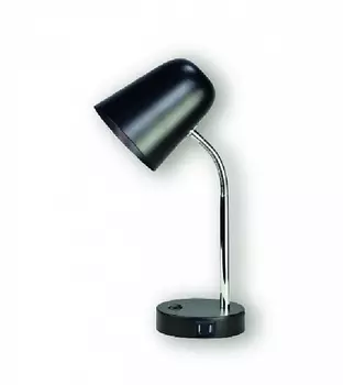 Светильник настольный Фарлайт Modern office Е14 с USB декоративный черный