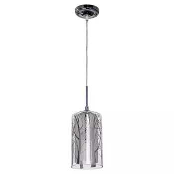 Светильник подвесной 049/1CR WT+CL 1х60Вт Е27 хром