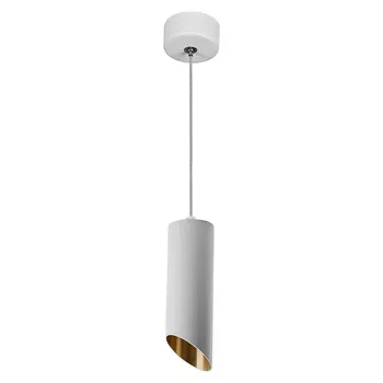 Светильник подвесной Feron MR16 35W 230V D55*H200 ML1828 цвет белый золото