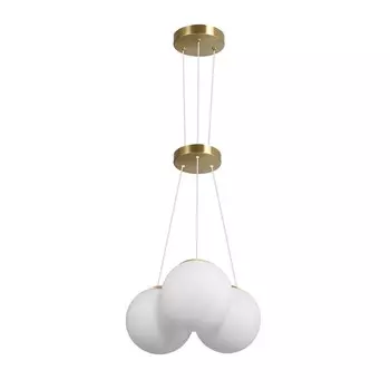 Светильник подвесной Gerhort 10274/3GD WT золотой, белый