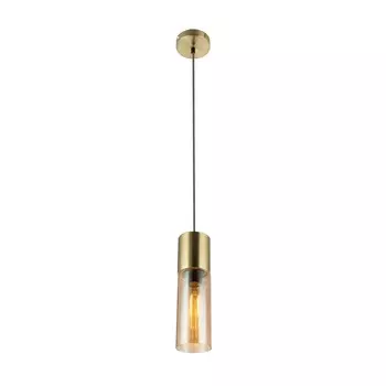 Светильник подвесной Topllight Ilene TL1628H-01GD золотой,янтарный