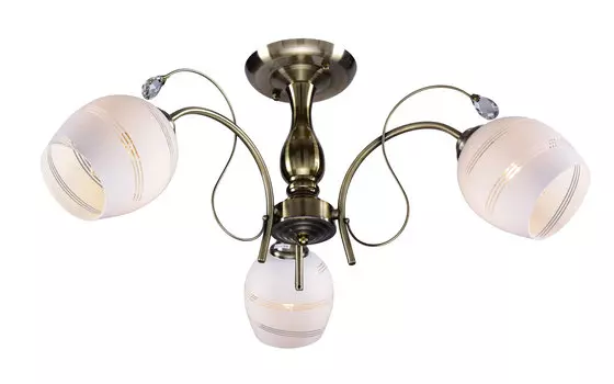 Светильник потолочный РС22444 AB/3C 3х60Вт Е27 бронза