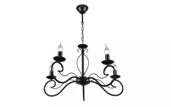 Светильник потолочный Вильям РС20944 BK/5 5хЕ27 60Вт черный