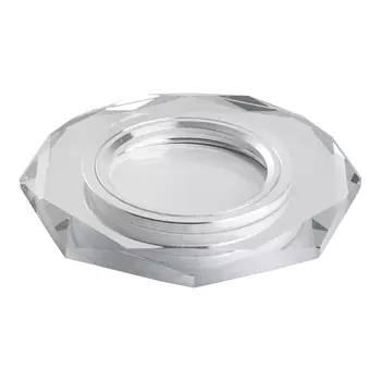 Светильник потолочный встраиваемый со светодиодной подсветкой 15 LEDх2835 SMD 4000K, MR16 50W G5.3