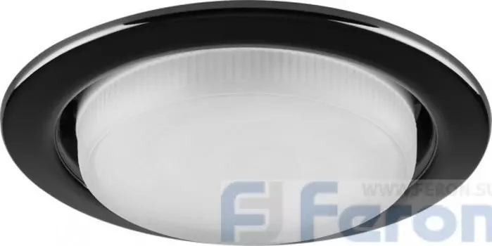 Светильник потолочныйDL53 11W 230V GX53, без лампы, черный хром