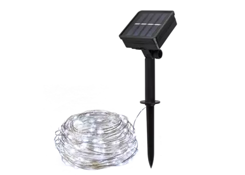 Светильник садовый на солнечной батарее ФАZА SLR-G03-100W, холодный белый, 11,9 м
