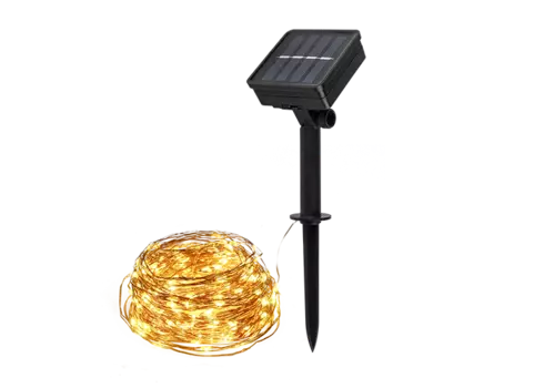 Светильник садовый на солнечной батарее ФАZА SLR-G03-100Y, желтый, 11,9 м