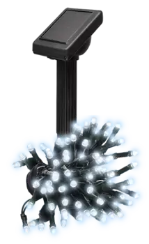 Светильник садовый солнечный Гирлянда на дачу ФАZА SLR-G01- 50W (холодный белый), длина 6,9 м