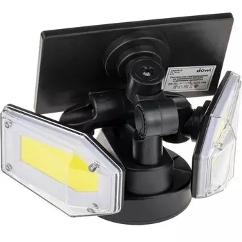 Светильник светодиодный DUWI SOLAR LED, на солнечных батареях, поворотный, 25Вт, черный