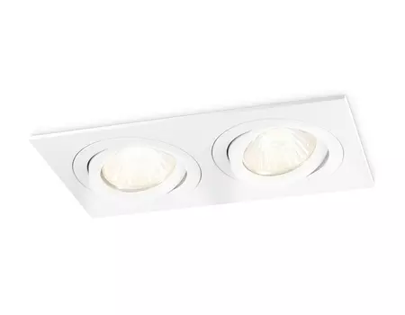Светильник точечный AMBRELLA LIGHT TN102626/2 WH встраиваемый поворотный, белый 2хGU5.3