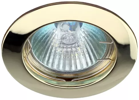 Светильник точечный Эра литой простой KL1 GD,12V, 50W золото