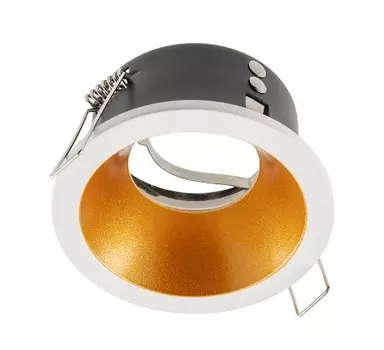 Светильник точечный встраиваемый ELVA, IP54, круглый, 85x45mm, белый/медь