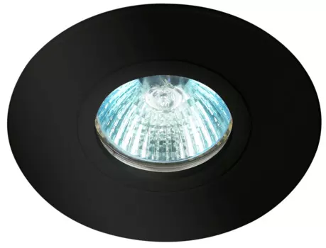 Светильник встраиваемый алюминиевый Эра KL83 BK MR16/GU5.3 черный