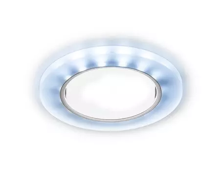 Светильник встраиваемый Ambrella light со светодиодной лентой G214 CL/CH/CLD хром/прозрачный GX53+3W