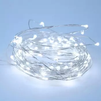 Светодиодная гирлянда "Серебряные нити" -10 метров.