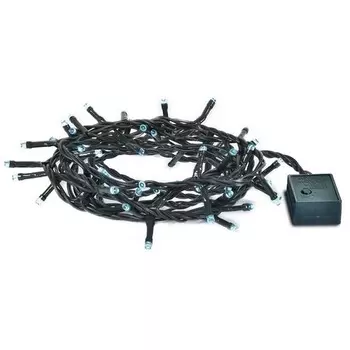 Светодиодная гирлянда Vegas "Нить" 100 холодных LED ламп, контроллер 8 режимов, зеленый провод, 10 м