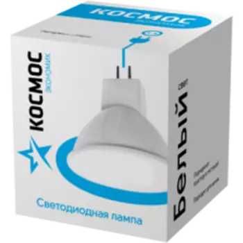 Светодиодная лампа КОСМОС ЭКОНОМИК JCDR 7.5W 220V GU5.3 4500K