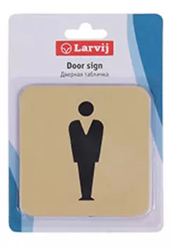 Табличка информационная MEN золото